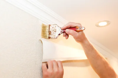 Pose de papier peint à Siévoz — revêtements muraux et toiles de verre